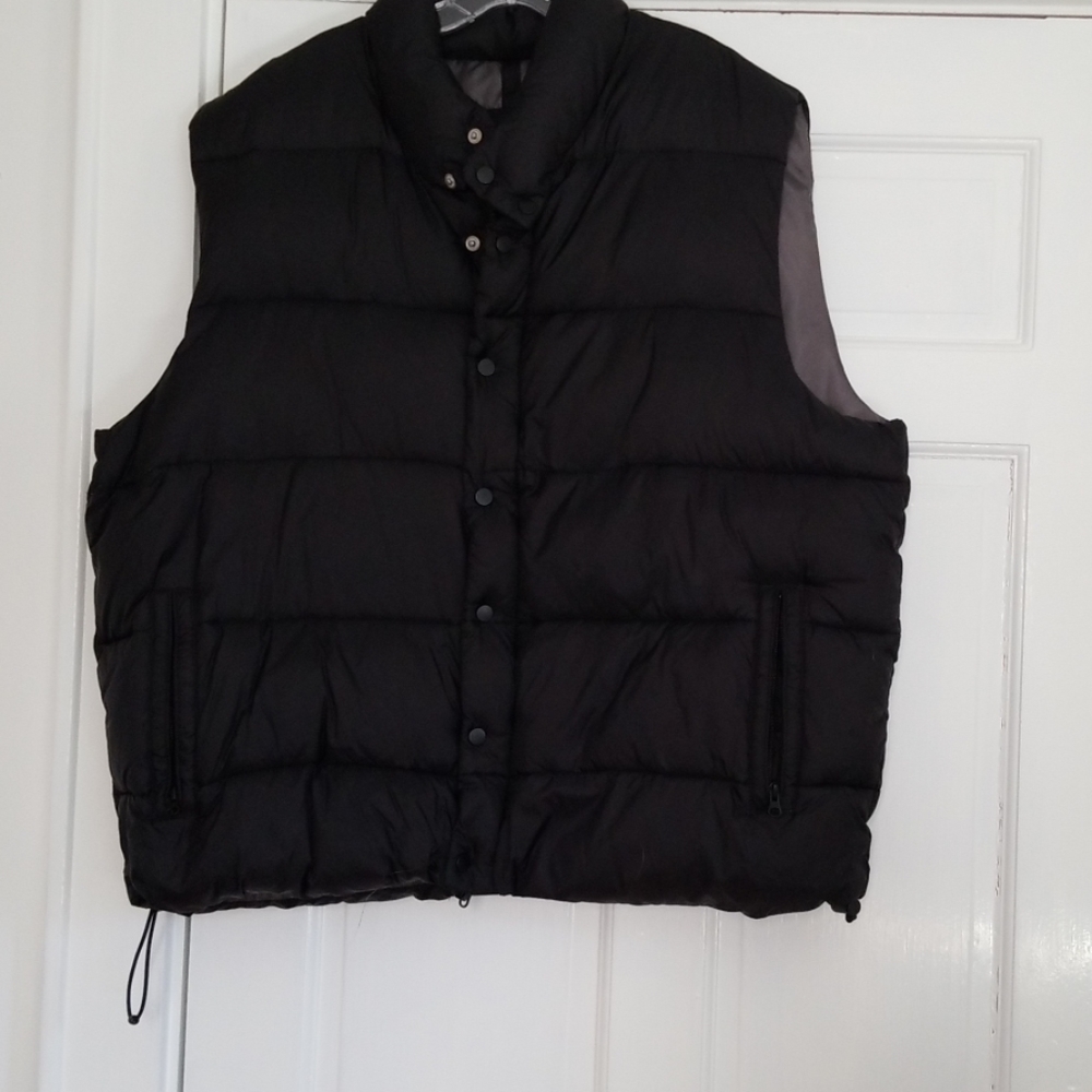 Men's faux down vest